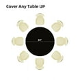 thumbnail image 3 of (6 Pack) Black Premium Round Heavy-Duty Plastic Table Covers ( Reusable), 3 of 6