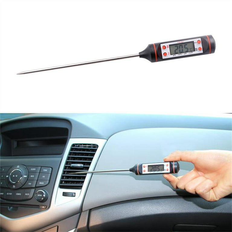 Car Air Conditioning Outlet LCD Digital Thermometer Gauge Tool Air