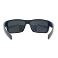 thumbnail image 4 of Mens Wrap Around Rectangle Biker Plastic Sunglasses Navy Black, 4 of 4