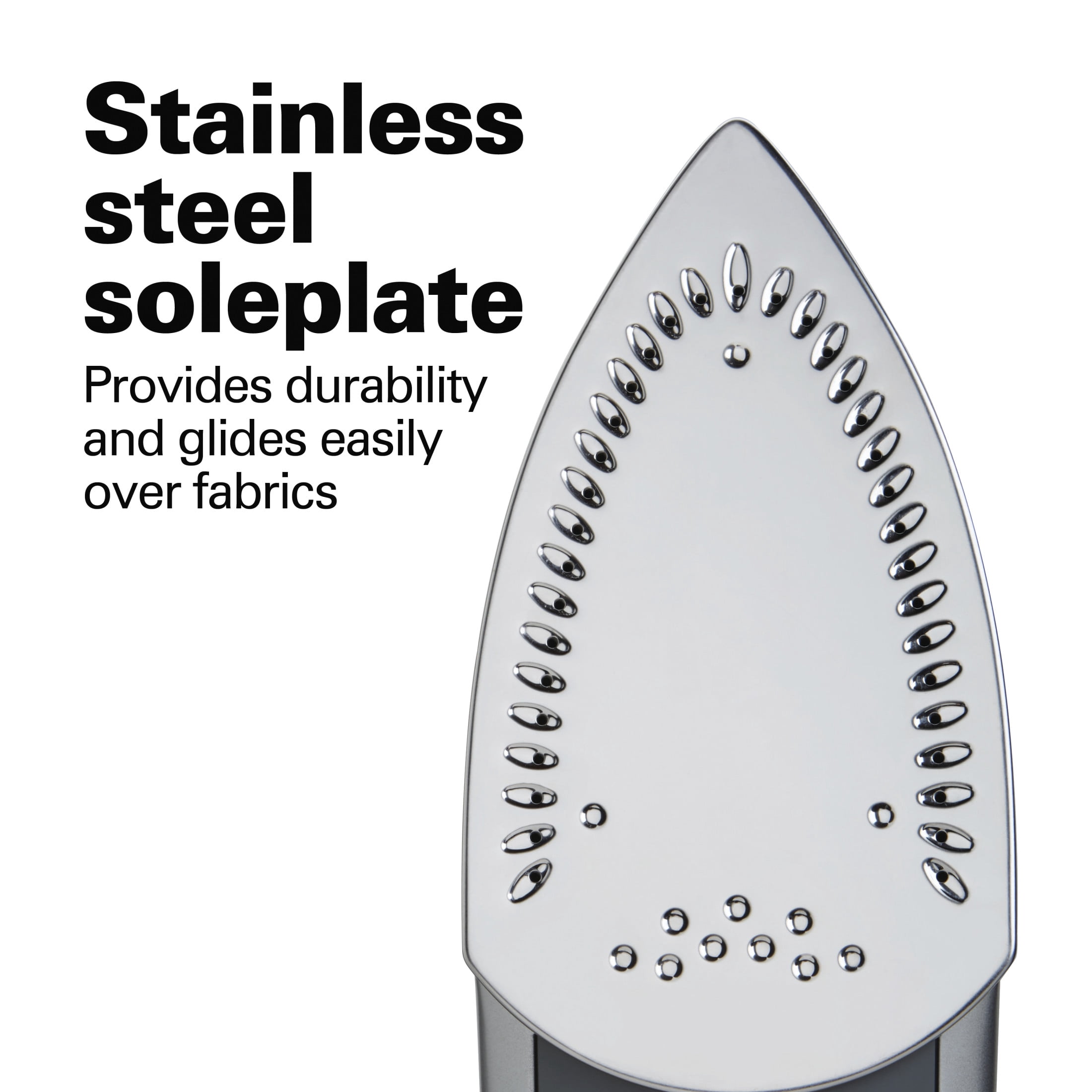 Hamilton Beach Clothing Iron, Steam Iron for Clothes with Stainless Steel Soleplate and Retractable Cord