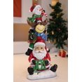 thumbnail image 1 of Lighted Stacking Santa Snowman Elk Christmas Decoration Indoor Use Only Battery Operated, 1 of 5