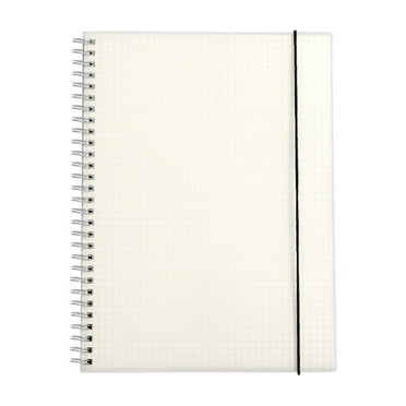 YOBOLK Office Supplies Learning Office Supplies Minimalist Student Notebook B5 Frosted Transparent Cover Coil Book Thickened Horizontal Line Clearance