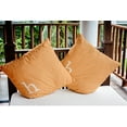 thumbnail image 3 of Simply Daisy 16" x 16" Modern Monogram Indoor/Outdoor Polyester Throw Pillow, Pale Gold, 3 of 4