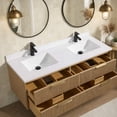 thumbnail image 2 of San Diego 55" Floating Bathroom Vanity Oak, 2 of 10