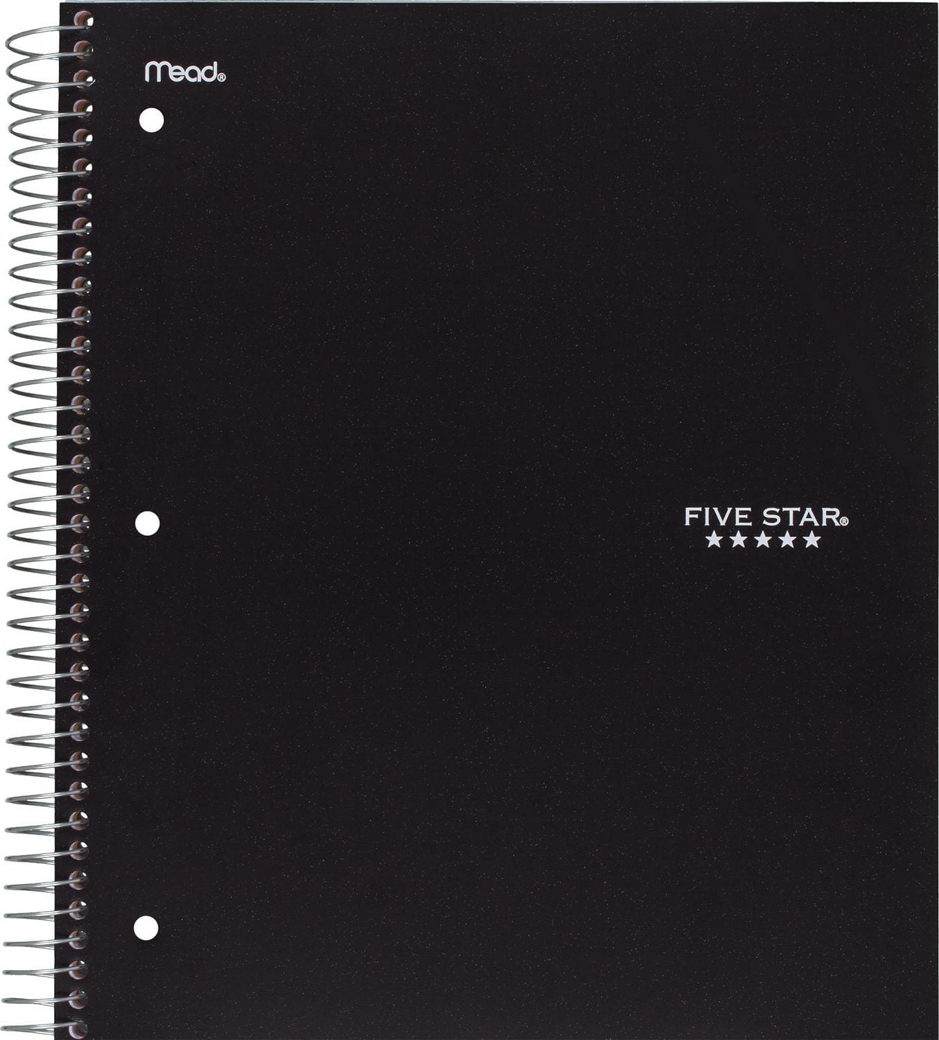 Five Star 1 Subject Notebook 200 pages Black
