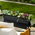 thumbnail image 2 of The HC Companies Eclipse Window Planter - Rectangular UV Resistant - 30", Black, 2 of 7