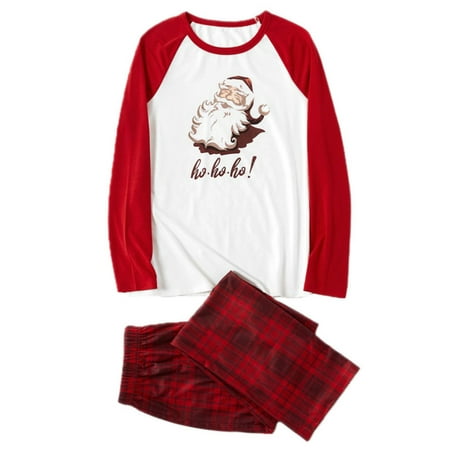 

Lisenrain Christmas Family Matching Pyjamas Set Xmas Santa Nightwear Gift