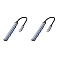 thumbnail image 1 of Adaptador divisor USB Seitruly Hub portátil gris, 1 of 6