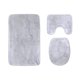 thumbnail image 1 of ABPHQTO Azulejos de mármol blanco y textura de cerámica Juego de alfombras de baño de 3 piezas Alfombra de baño Alfombra de contorno y tapa de inodoro ABPHQTO  Cont-CHAPPLE-17862, 1 of 2