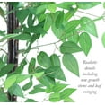 thumbnail image 5 of The Mod Greenhouse 76" Artificial Green Silk Ficus Tree in a Black Planter's Pot, 5 of 5