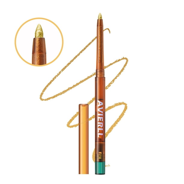 Delineador de ojos en gel, metalizado, que cambia de color, brillante, de larga duración, resistente al agua.