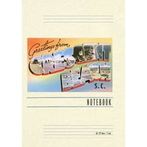 Vintage Lined Notebook Greetings from Crescent Beach, (Paperback)