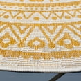 thumbnail image 3 of SAFAVIEH Courtyard Josiah Floral Medallion Indoor/Outdoor Area Rug, Ivory/Gold, 6'7" x 6'7" Round, 3 of 9