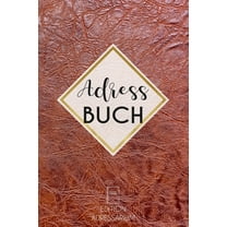 Adressbuch Leder: Kontaktbuch A5 zum eintragen von Adressen und Telefonnummern - Telefonbuch klein - imitative Lederoptik (Paperback)