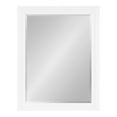 thumbnail image 6 of Kate and Laurel Whitley Traditional Framed Wall Mirror, 22 x 28, White, Coastal Rectangle Bathroom Mirror with Transitional Profile and Beveled Edge Design, 6 of 8