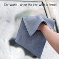 thumbnail image 4 of Lixmnse Double-Sided Suede and Microfiber Car Cleaning Towel for Superior Absorbency and Polishing Gray, 4 of 6