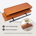 thumbnail image 2 of Marsmiles 17 inch Pine Solid Wood Floating Shelves Set of 2, Rustic Shelves for Wall Storage, Shelves for Bedroom Living Room Office, 2 of 7