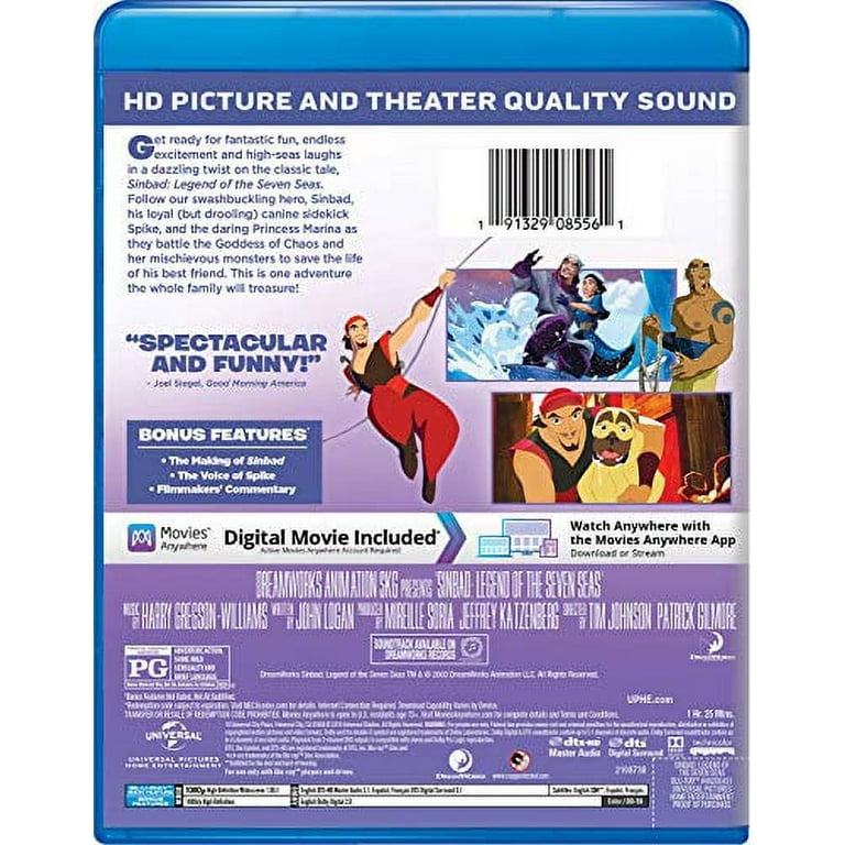 Sinbad: Legend of the Seven Seas (Blu-ray + Digital Copy