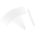 thumbnail image 1 of Unique Bargains Acrylic Plant Label Set, Reusable Rectangle Marker Garden Tag with Whiteboard Pen, Transparent 12 Pack, 1 of 5