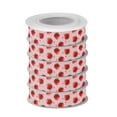thumbnail image 2 of 5 Rolls Christmas Ribbon 1.5 inch Wide Decorative Ribbon for Gift Wrapping and Holiday Decorations Strawberry and Pink Polka, 2 of 7