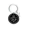 thumbnail image 3 of Creative DIY To My SON Black Stainless Steel Last Name 26 Letter Keychain 2.5cm, 3 of 8