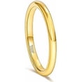 thumbnail image 1 of 2mm 4mm 6mm Tungsten Wedding Bands Ring for Women Men Rose Gold/Silver/Gold/Black Polished Slim Engagement Promise Rings Comfort Fit Size 4-13, 1 of 4