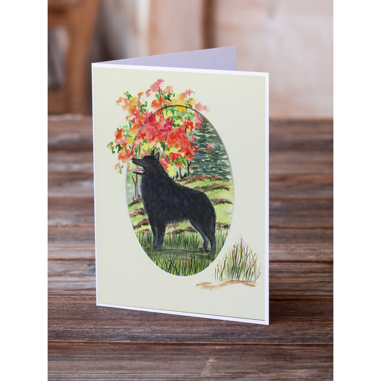 Schipperke Greeting Cards and Envelopes Pack of 8
