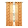 Quatrefoil Printed Sheer Extra Wide Grommet Curtain Panels