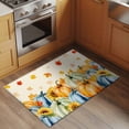 thumbnail image 2 of Fall Pumpkins Entryway Rug 2'x3'&nbsp; Non Slip Front Door Mats, Thanksgiving Autumn Maple Leaves Orange Entrance Rugs Indoor Outdoor Carpet, Washable Floor Mats Small Area Rug for Bedroom Kitchen, 2 of 8