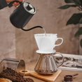 thumbnail image 3 of Handmade Ceramic Pour Over Coffee Dripper - Portable Cone Brewer for Camping, Office & Home - Barista-Grade Filter Coffee Maker, 3 of 7