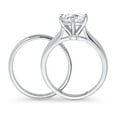 thumbnail image 4 of BERRICLE Sterling Silver Solitaire Wedding Engagement Rings 2 Carat Round Cut Cubic Zirconia CZ Ring Set for Women, Rhodium Plated Size 4.5, 4 of 18
