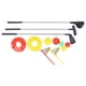thumbnail image 1 of Práctica Mini Putter Palos para golf 2 Hoyo de práctica con banderas 6 Caddy Golf Club Set para interior al ejercicio en hogar kusrkot Putter de golf para niños, 1 of 8