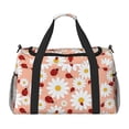 thumbnail image 1 of Balery Daisy and Ladybug Bolsa de Gimnasio para Mujeres, Bolsa de Viaje con Bolsillo Húmedo, Bolsa de Fin de Semana para Mujeres, Bolsa de Viaje Resistente al Agua, 1 of 7