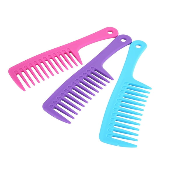 Peine de dientes anchos BuyWeekMX 3 colores Peine antiestático para el cabello