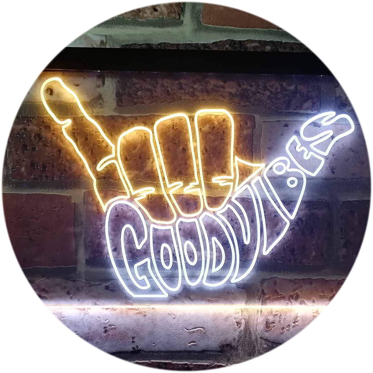 Details about   Hand Craft LED Neon Sign 'Good Vibes Only' Super Bright 12vDC Made in USA 24x24" 