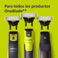 thumbnail image 3 of OneBlade, Cuchillas de Repuesto Originales Para Recortador Barba y Maquina afeitar Hombre, Compatible con todos los Pack 4 unidades, QP250/50, 3 of 5