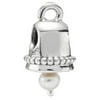 PANDORA Sterling Silver Christmas or Wedding Bell with Pearl Dangle - 790517P