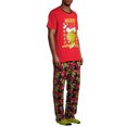 thumbnail image 6 of Dr. Seuss Men's Grinch 3-Piece Pajama Set with Socks, 6 of 6