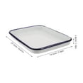 thumbnail image 2 of RENACLIPY Vintage White Enamel Rectangular Baking Tray Oven Bakeware for Home Kitchen Use, 2 of 8