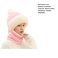 thumbnail image 7 of comerut Women Winter Beanie Hat with Scarf Warm Knitted Windproof Padded Thickened Cycling Integrated Hat Scarf, 7 of 7