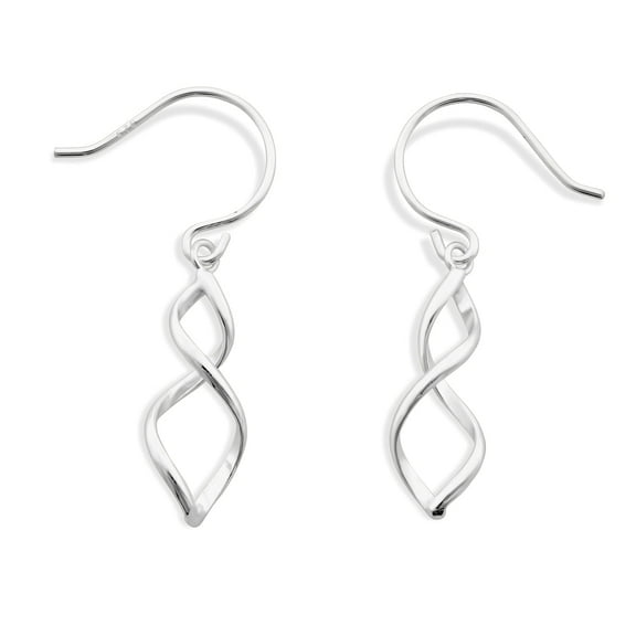 SilverCloseOut Sterling Silver Twisted Drop Dangle Earrings
