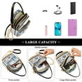 thumbnail image 5 of FORMRS Crossbody Bag for Women Quilted Travel Shoulder Cell Phone Purse with Chain Strap Handbag, Winter Village, 5 of 7