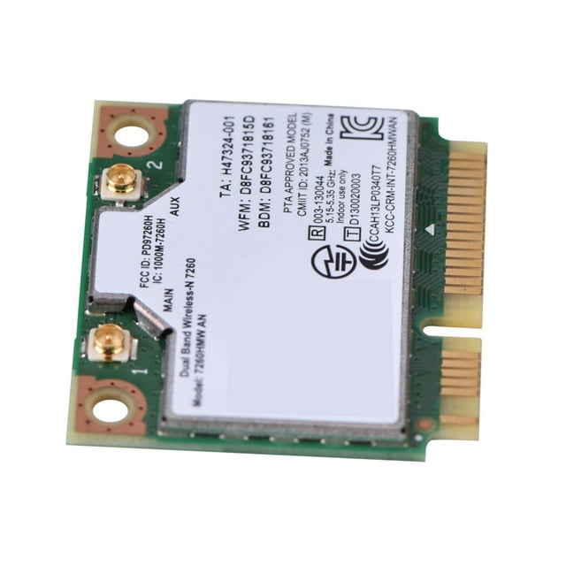 WiFi 7260HMW Mini PCI-E 300M 4.0 Dual Band 802.11a/b/g/n 2 X 2 Wi-Fi Plus Adapter,300Mbps Speed WiFi Card For PC Laptops