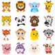 thumbnail image 2 of 600 Adorable Round Land Animal Stickers in 16 Designs with Perforated Line Expanded Version (Each Measures 1.5" in Diameter), 2 of 4