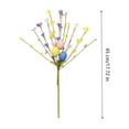 thumbnail image 2 of Edgergery 17.7 inch 3Pcs Artificial Easter Stems with Easter Eggs and Berries Spring Floral Picks Speckled Colorful Easter Egg & Flowers Twig Branches for Home Vase Centerpiece Party Decor, 2 of 6