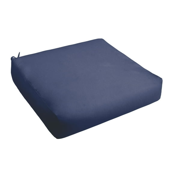 Sorra Home Dark Blue Indoor/Outdoor Deep Seating Cushion, Round Front