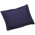 thumbnail image 4 of Tailored Standard Pillow Shams- 100% Pure Natural Cotton-  Hypoallergenic, Comfy & Easy Care, Pillow Sham with a 2-inch Flange Measures 20 x 26 inches(Navy), 4 of 4