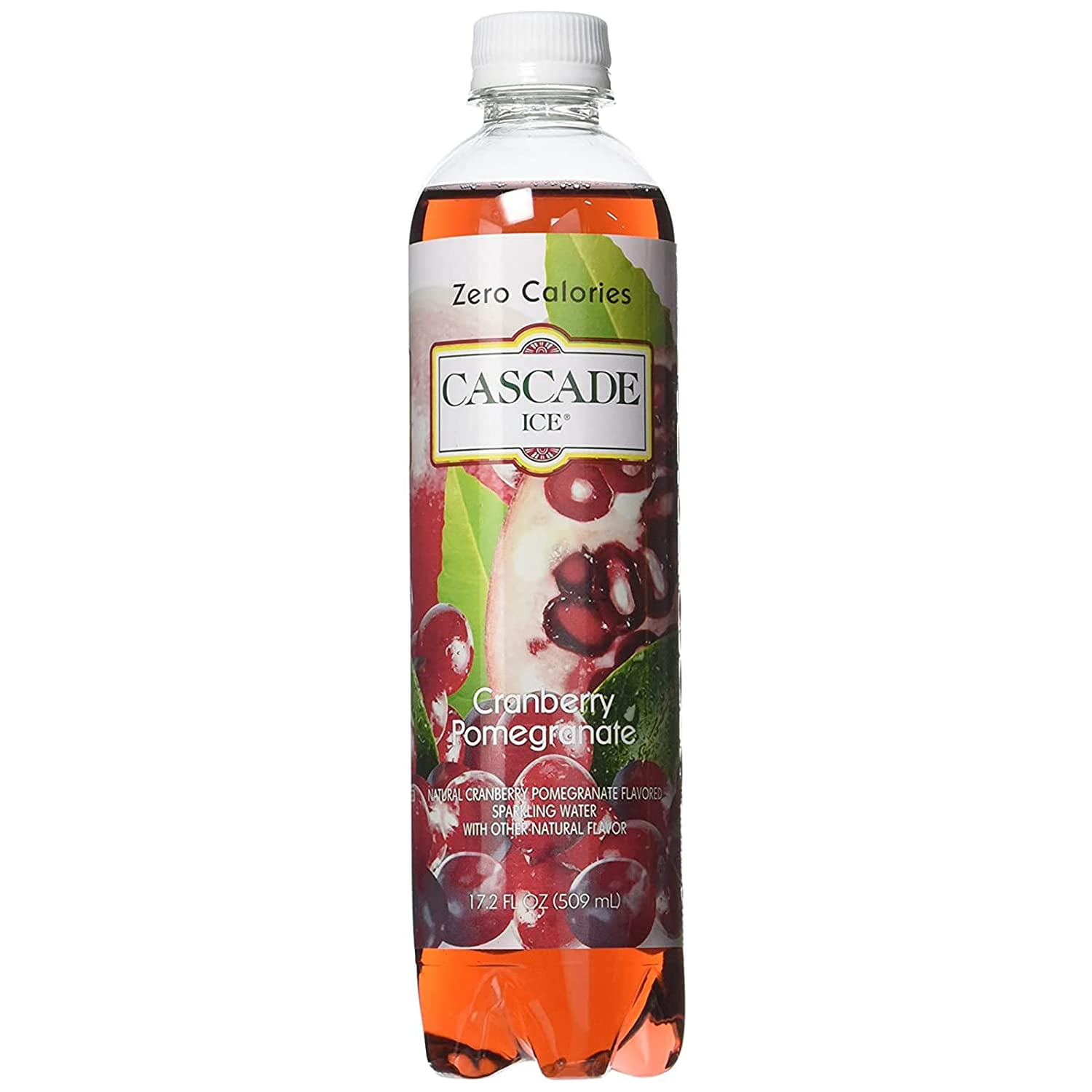 Cascade Ice Zero Cal Sparkling Water, Cranberry Pomegranate, 17.2 Fluid Ounce (Pack of 12)