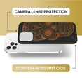 thumbnail image 6 of Case Yard Wooden Case for iPhone-12/12-Pro Soft TPU Silicone cover Slim Fit Shockproof Wood Protective Phone Cover for Girls Boys Men and Women Supports Wireless Charging Diamond Skull Design, 6 of 7