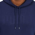 thumbnail image 3 of Puma Mens Mid-weight Modern Basics V2 Fleece Hoodie Blue XX-Large, 3 of 4